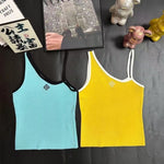 Pre Order Luxury Logo Strap Design Crop Top