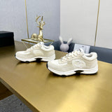 Pre Order Tweed Cream Logo Trainers