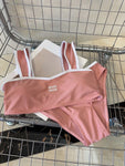 Pre Order Luxury Logo Blush Pink Bikini Set