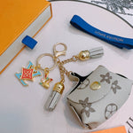 Pre Order Pouch Luxury Design Combo Keychain In Grey