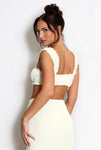 Shirred MilkMaid Bralet In Yellow