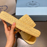 Pre Order Luxury Crochet Flatform Slides