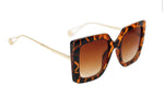 Brown Rectangular Sunnies