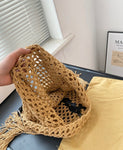 Pre Order Luxury Gold Logo Tassle Beach Bag