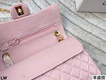 Pre Order Luxury Gold Logo Chain  Pink Bag