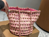 Pre Order Luxury Logo Chain Bucket Beach Bag (3 Colours)