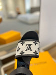 Pre Order Luxury Black Logo Wedges