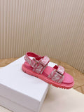 Pre Order Luxury Logo Pink Sandals