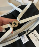 Pre Order Luxury Small Diamanté Logo Back Bikini Set