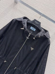 Pre Order Luxury Design Tie Waist Raincoat