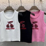 Pre Order Luxury Cherry Logo Vest Tee (3 Colours)