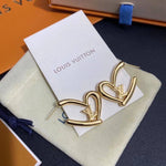 Pre Order LV Heart Gold Earrings