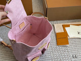 Pre Order Luxury Gold Logo Pink Backpack