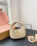 Pre Order Luxury Pleated Design Logo Mini Bag (7 Colours)