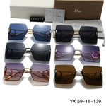 Pre Order Luxury Metal D Frame Sunglasses (6 Shades)
