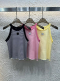 Pre Order Luxury Logo Sleeveless Strap Top