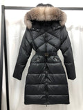 Pre Order Luxury Longline Padded Belted Coat