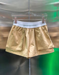 Pre Order Luxury Waist Band Logo High Waisted Shorts