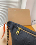 Pre Order Luxury Logo Black & Gold Body Bum Bag