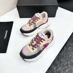 Pre Order Luxury Purple Double C Logo Trainers