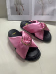 Pre Order Luxury Satin Pink Slides (2 Styles)