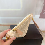 Pre Order Luxury Crochet Logo Triangle Crossbody Bag