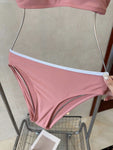 Pre Order Luxury Logo Blush Pink Bikini Set