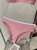 Pre Order Luxury Logo Blush Pink Bikini Set