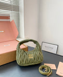 Pre Order Luxury Pleated Design Logo Mini Bag (7 Colours)