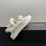 Pre Order Crochet Luxury Gold Logo Sandals