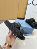 Pre Order Luxury Logo Crochet Double Strap Slides