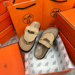 Pre Order Luxury Empire Suede Sandals In Beige