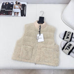 Pre Order Luxury Logo Teddy Pocket Gilet