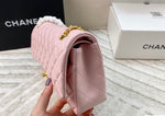 Pre Order Luxury Gold Logo Chain  Pink Bag