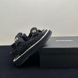 Pre Order Crochet Luxury Gold Logo Sandals