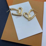 Pre Order LV Heart Gold Earrings
