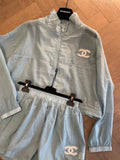Pre Order Faded Luxury Design With Logo Short & Jacket Set