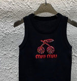 Pre Order Luxury Cherry Logo Vest Tee (3 Colours)