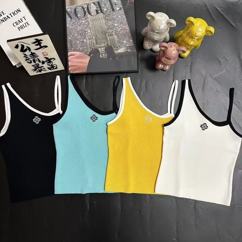 Pre Order Luxury Logo Strap Design Crop Top