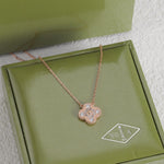 Pre Order Diamanté Gold Clover Necklace