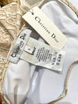 Pre Order Luxury Nude Cd Logo Design Cross Back Swimsuit