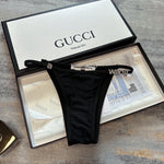 Pre Order Luxury Diamanté Strap Logo Bikini Set