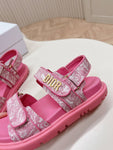 Pre Order Luxury Logo Pink Sandals