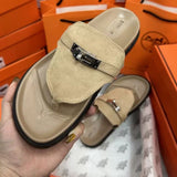Pre Order Luxury Empire Suede Sandals In Beige
