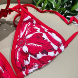 Pre Order Red Dg Luxury Print Bikini Set