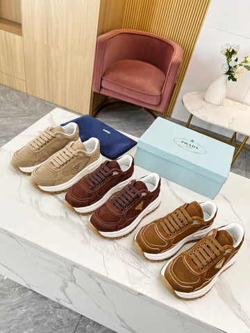 Pre Order Suede Luxury Logo Trainers