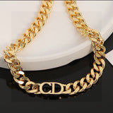 Pre Order Luxury Initial Gold Necklace & Bracelet Set