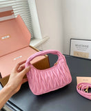 Pre Order Luxury Pleated Design Logo Mini Bag (7 Colours)