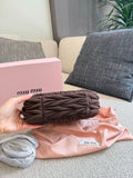 Pre Order Textured Soft Luxury Handbag In Chocolate