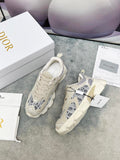 Pre Order Trainers With Luxury Blue Pattern In Nude